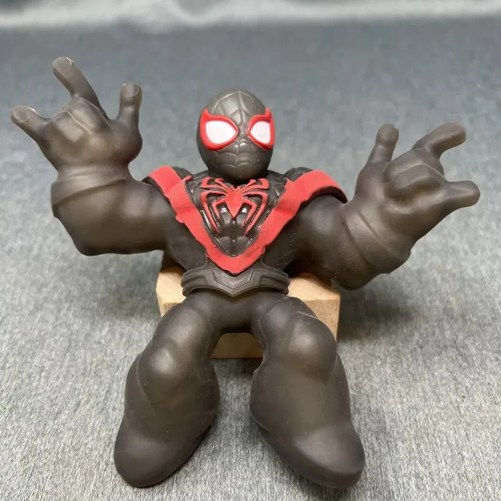 Goo Jit Zu Marvel Glow Surge Miles Morales Spider Man Stretchy Action Figure